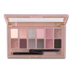 Maybelline The Blushed Nudes Eyeshadow Palette, Includes 12 Pigmented Shades and 2 Double Ended Eye Makeup Applicators, 1 Count - Image 2